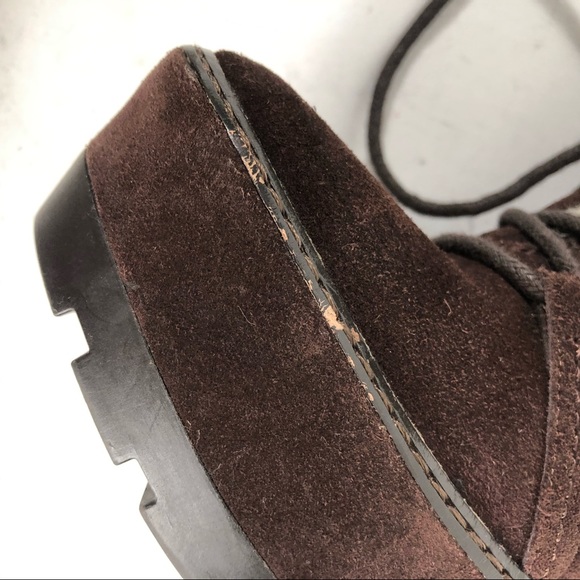 Coach Sydney Shearling Heel Platform Boots Booties - Picture 5 of 8